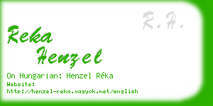 reka henzel business card